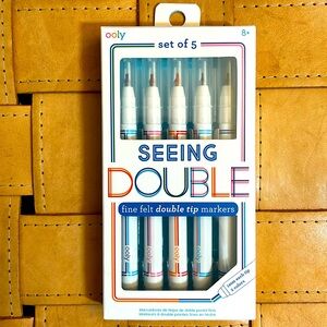 NEW Ooly fine felt double-tip markers